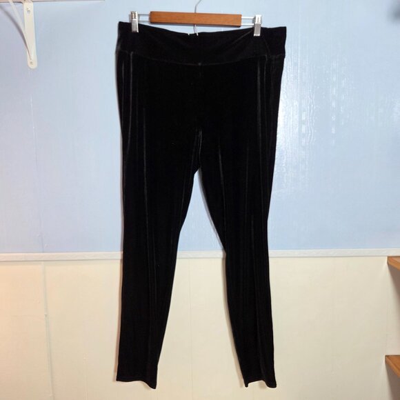 Gap Extra Large High Rise Pull On Velvet Holiday Casual Dressy Leggings - Picture 2 of 9